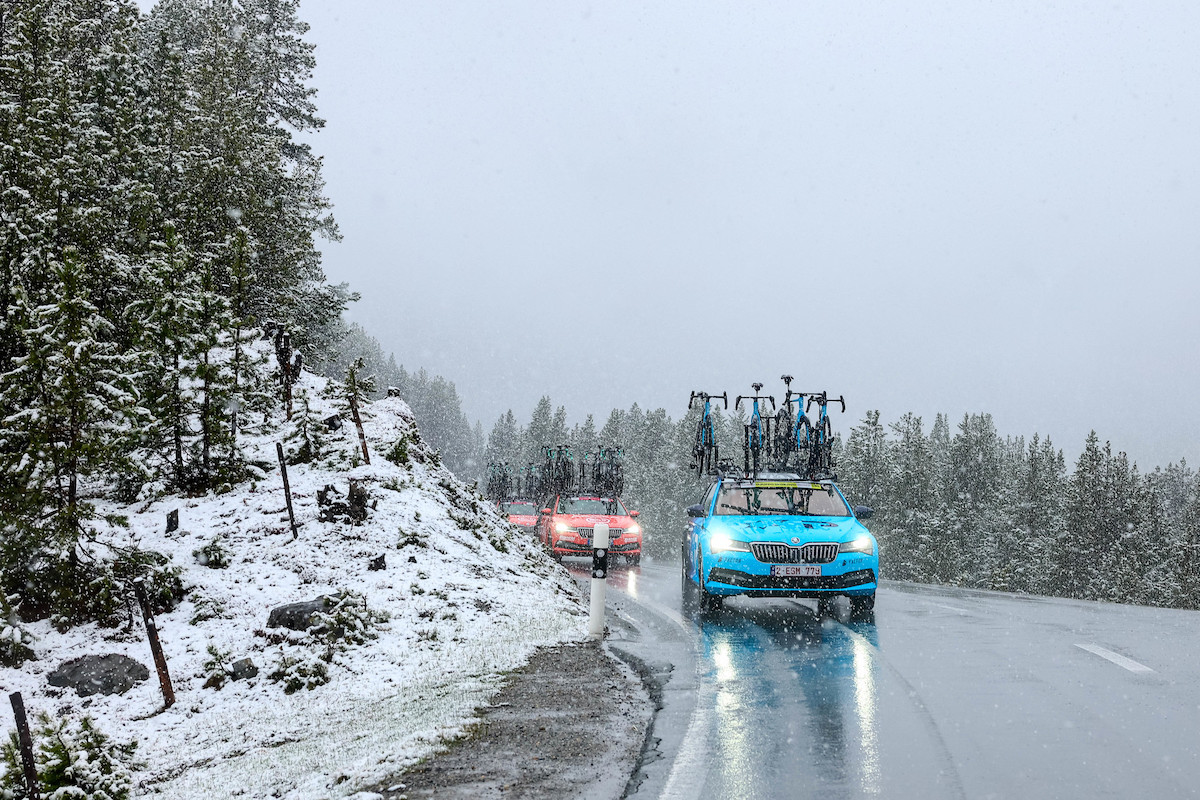 GIRO2024: SALTA LIVIGNO. SI PARTE DA LASA (BZ)