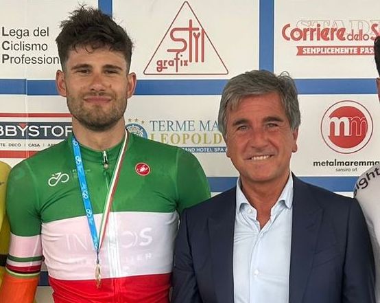 LA PRIMA MEDAGLIA ARRIVA DAL CICLISMO CON GANNA. I COMPLIMENTI DELLA LEGA