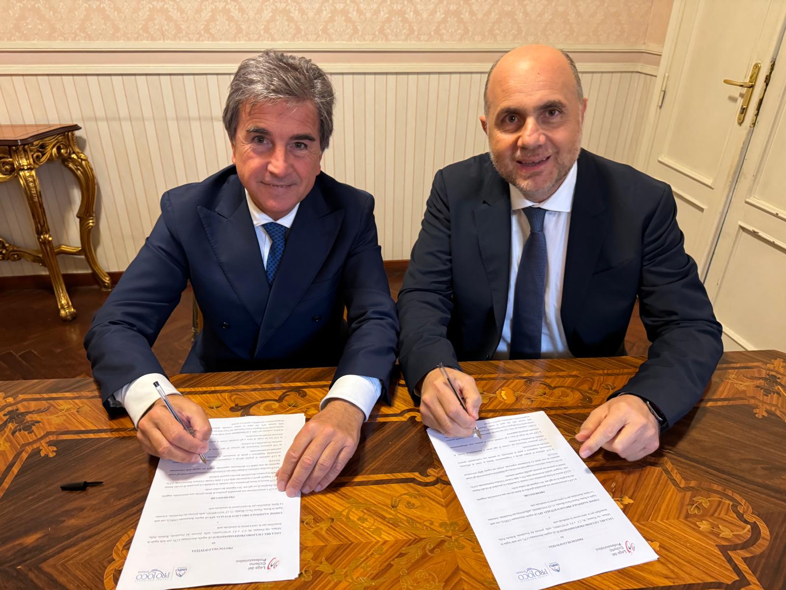 LEGA CICLISMO E UNIONE NAZIONALE PRO LOCO D’ITALIA FIRMANO UN PROTOCOLLO D’INTESA PER LA PROMOZIONE TERRITORIALE E CULTURALE ATTRAVERSO IL CICLISMO