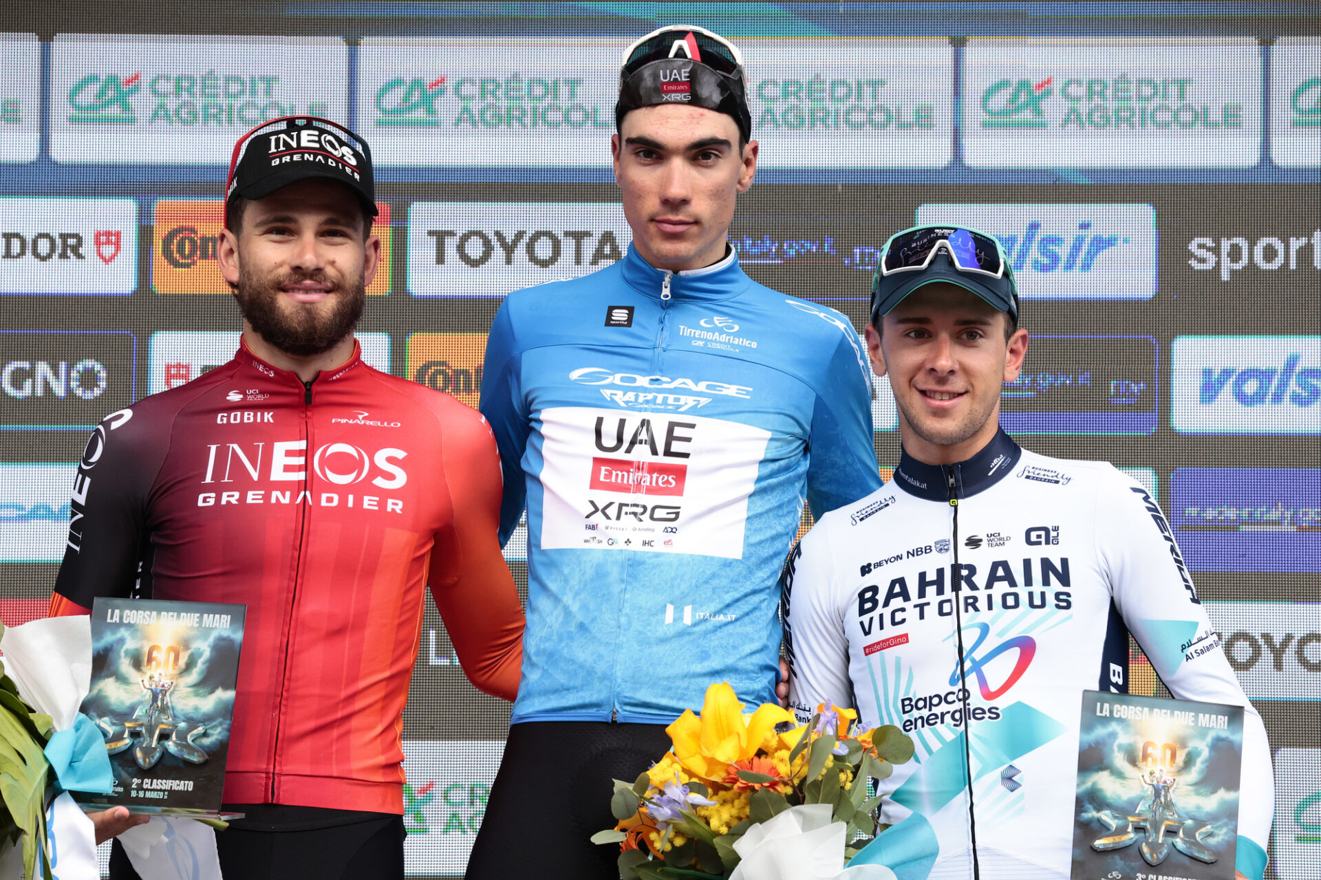 TIRRENO ADRIATICO: AYUSO VINCE, ITALIANI IN EVIDENZA